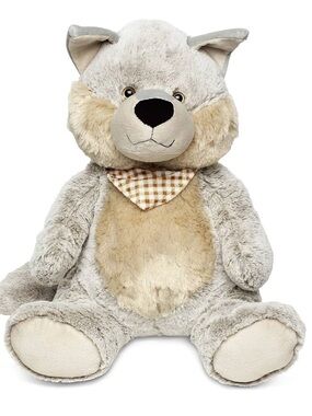 Puzzled DolliBu plush wolf stuffed animal